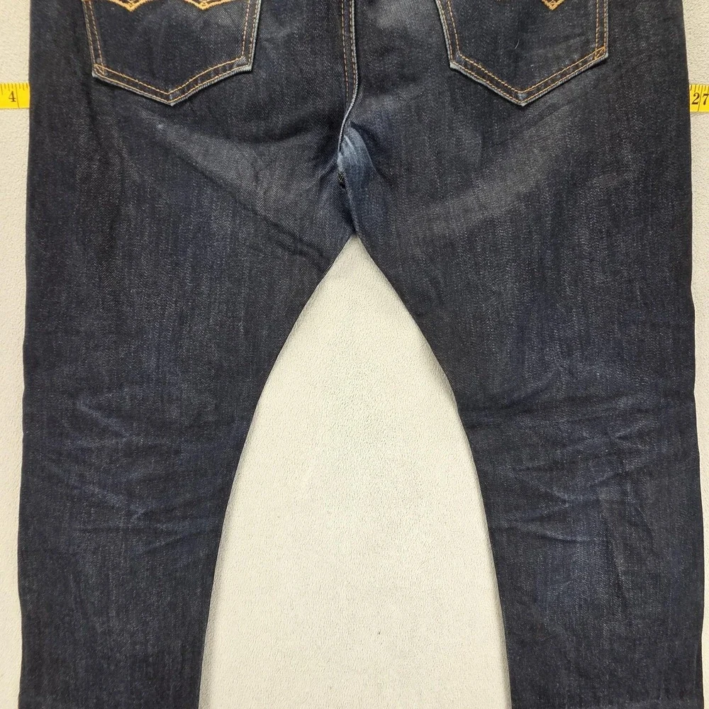 American Eagle‎ Jeans Mens 32x32 Blue Selvedge Slim Honeycomb Dark Wash